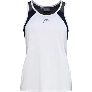 Dívčí oblečení Dívčí tílko Head Club 22 Tank Top Girls White/Dark Blue 128 cm