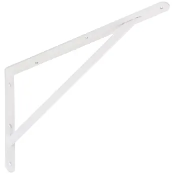 Nábytkové kování Konzola zpevněná 20x12,5cm WSWP bílá