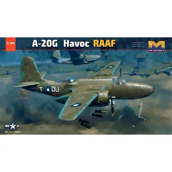 Plastikový model HK Models 1/32 A-20G RAAF Havoc Standard Version - with nose weight and metal landing gear