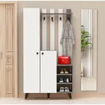 MINTO předsíňová sestava, antracit / bílá