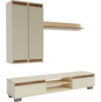 Obývací stěna Obývací stěna OHIO satin/dub kraft tabaco