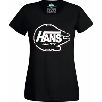 Dámské tričko Hans Vans Star Wars (Skladem XS-4XL) (Velikost: 4XL, Barva: Černá)
