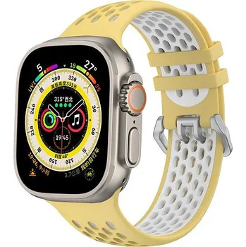 Chytré hodinky CubeNest Sport Band YELLOW with White (42-49mm)