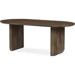 Autronic Stůl jídelní, 200x100x77 cm, MDF, 3D dekor ořech HT-W1578 WAL