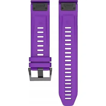 Řemínek na hodinky Pasek Tech-Band pro Garmin 22mm fialový
