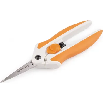 Krejčovské nůžky Pružinové nůžky / cvakačky Fiskars, barva 2 oranžová