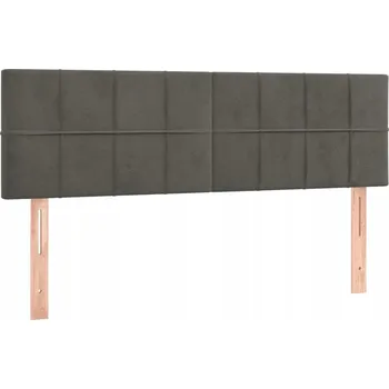 Čelo postele samet tmavě šedé 144x78/88 cm