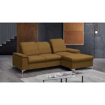 Sedací souprava BENETON MINI - Pravá rohová sedací souprava - látka SKOŘICOVOMEDOVÁ -VENA 02 - kolekce "MRS"(Bergamo mini) (K250-S) NOVÁ LÁTKA