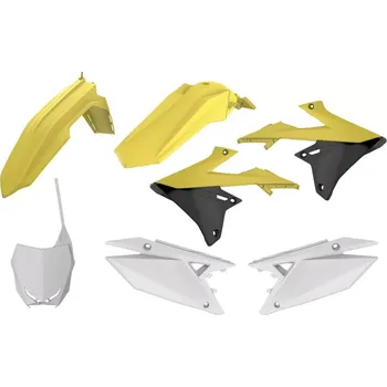 Sada plastů POLISPORT BODY KIT typ 90763 pro Suzuki RMZ 450 rok 2018-2024 barva žlutá/bílá/černá (body kit plastů na motocykl )