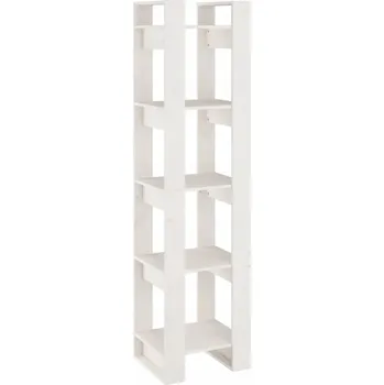 Knihovna Police Regál Borovice 41x35x160 bílý