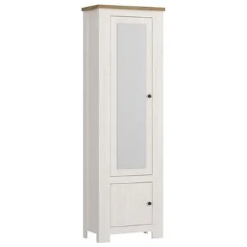 Šatní skříň CATANIA - SKŘÍŇ 2D se zrcadlem - lamino světlý modřín sibiu/dub coast evoke (CelestoCELGS1=2BALÍKY) (W) (K150) NOVINKA