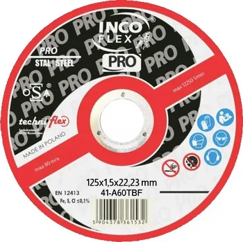 Řezný kotouč KOTOUČ NA ŘEZÁNÍ KOVU INCO FLEX 125 x 1,5