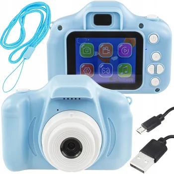 Digitální kompakt Digitální fotoaparát Lewer X2 růžový