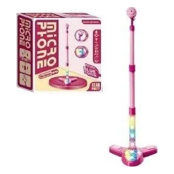 Hudební nástroj pro děti Mikrofon na statywie świecąca podstawa (pl, Askato)