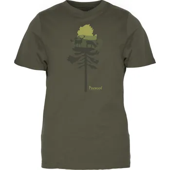 Pánské tričko Pinewood Dámské lovecké tričko Finnveden Recycled Outdoor Velikost: XL Olive Mel Pine Tree