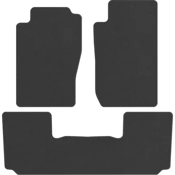 autokoberec Koberce Edecor velurové 3 ks