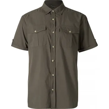 Pánská košile Pinewood Pánská lovecká košile Safari S/S Velikost: S Dark Olive Green
