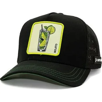 Kšiltovka Kšiltovka Capslab - Trucker Mojito - Black / Lime Green