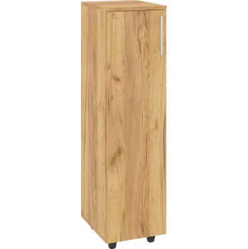 Komoda Max-i Regál nízký LATHAM SX-01 policový s dvířky Zvolte barvu:: dub tacho