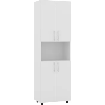 regál Max-i Policový regál LATHAM DS01 policový s dvířky Zvolte barvu:: bílá