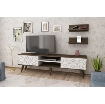 Obývací stěna BERING obývací stěna, ořech / bílá