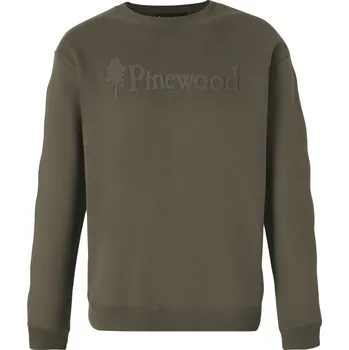 Pánská mikina Pinewood lovecká mikina Värnamo Logo Velikost: 3XL Dark Green
