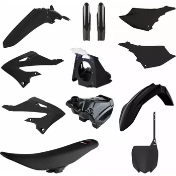 Sada plastů POLISPORT RESTYLING KIT typ 90768 pro YAMAHA YZ 125 rok 2002-2021 viz popis, barva černá, design YZ 2022 (moderní design / body kit / bodykit)
