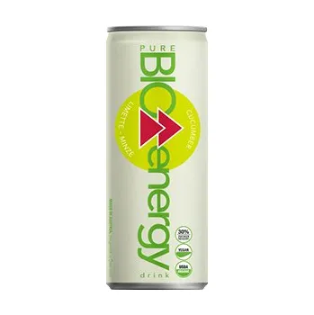 Energetický nápoj BIO Energy Drink okurka a limetka, 250 ml, Pure Bio Products