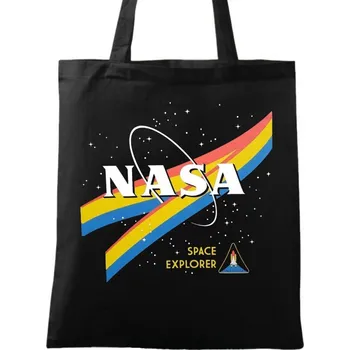 Bavlněná taška NASA Space Explorer (Barva: Černá)
