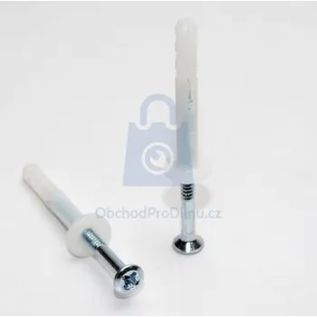 Hmoždinka Hmoždinka nylonová MNA-G zatloukací s vrutem s velkou hlavou, Mungo 5 x 25, balení 100 ks