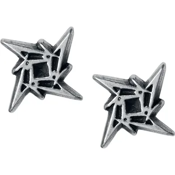 Náušnice Šperky do uší z Metallica - Ninja Star Logo - černá
