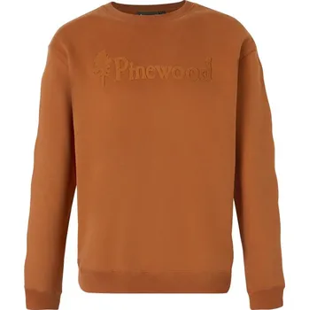 Pánská mikina Pinewood lovecká mikina Värnamo Logo Velikost: 3XL Burned Orange