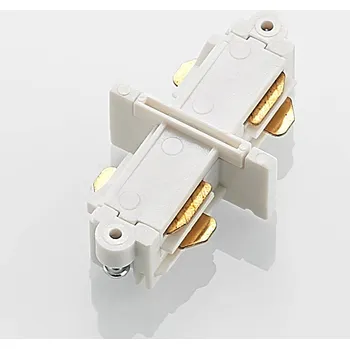 Bodové svítidlo Podélný konektor Lindby Linaro, bílý, 1-fázový systém bílá