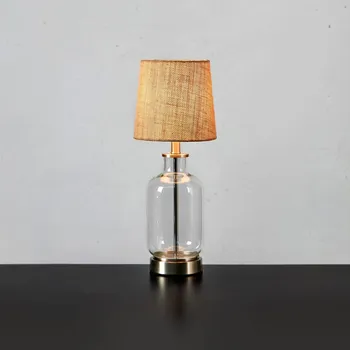 Lampička Markslöjd Stolní lampa Costero, transparentní/přírodní, 43 cm - kabel 200 cm transparentní, přírodní 1 x 40 W - Doprava zdarma