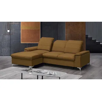 Sedací souprava BENETON MINI - Levá rohová sedací souprava - látka SKOŘICOVOMEDOVÁ -VENA 02 - kolekce "MRS"(Bergamo mini) (K250-S) NOVÁ LÁTKA