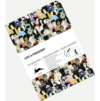 Balící papír The Pepin Press B.V. Složka balících papírů Love&friends - The Pepin Press