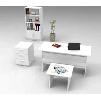 Flipchart AREZO kancelářský set s regálem, bílá