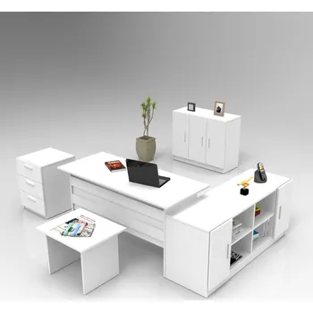 Flipchart DURANGO kancelářský set se skříňkou, bílá