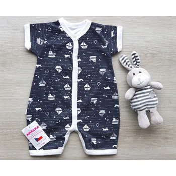 AMÁLKA Letní krátký overal, moře s lodičkami Velikost: 74