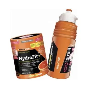 Iontový nápoj NamedSport Hydra Fit 400 g + bidon elite 100 let Giro - červený pomeranč + Sleva 3 % pro registrované