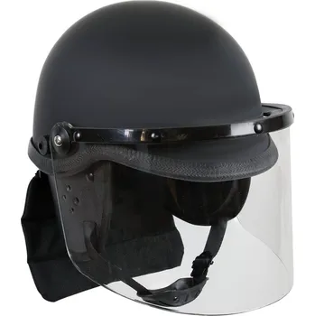 Cyklistická přilba Commando Helma RIOT s obličejovým štítem ČERNÁ