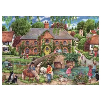 Puzzle RAVENSBURGER Puzzle Život na vesnici 1000 dílků