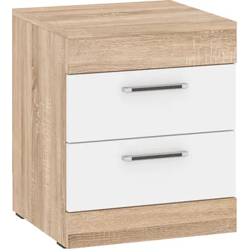 Noční stolek Max-i Noční stolek BANARD Zvolte barvu:: dub sonoma + bílá