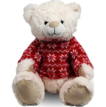 plyšák Plyšový medvěd Bonny v červeném svetru velký