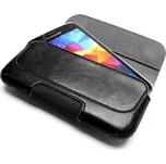 Horizontální pouzdro FIXED Sarif se zavíráním, PU kůže, velikost 4XL+, černé