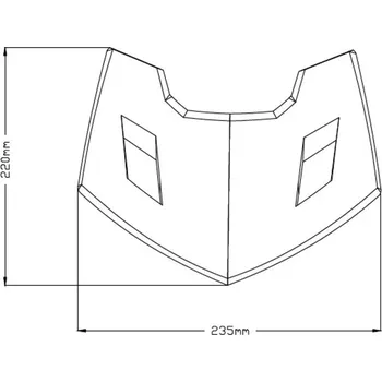 Přední kryt PUIG 1439J matná černá 1439J
