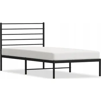 Postel Jednolůžková kovová postel Zakito Home 100x190 černá