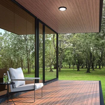 Lampička Briloner LED venkovní nástěnné Helsinki, senzor, IP44 černá černá, bílá 1 x 12 W LED - Doprava zdarma