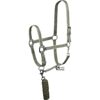 Ohlávka a vodítko Horze -MUNICH- - Zelená - Pony