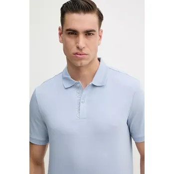Pánské tričko Bavlněné polo tričko Calvin Klein K10K114135 modrá 05X, vel. S